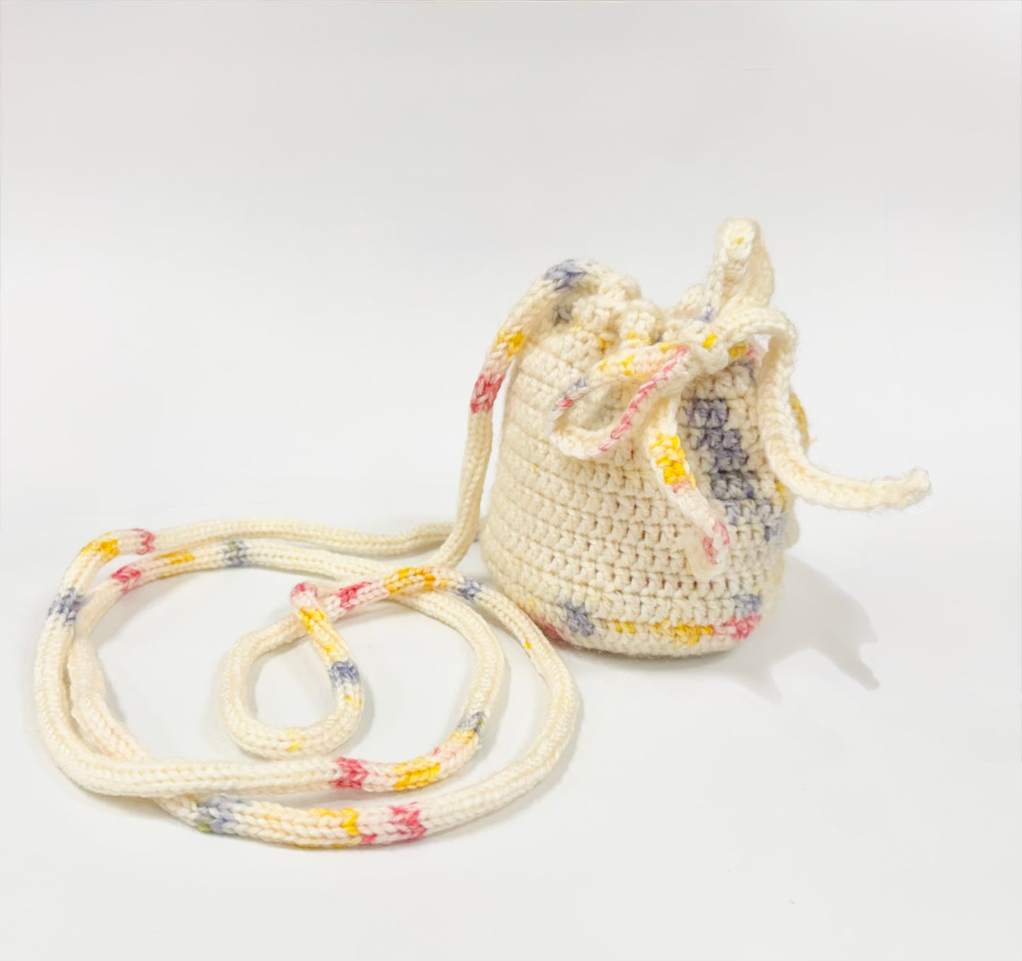 Sprinkled Joy | Crochet Drawstring Pouch