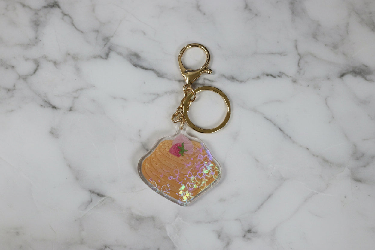 Strawberry Heart Waffles | Keychains