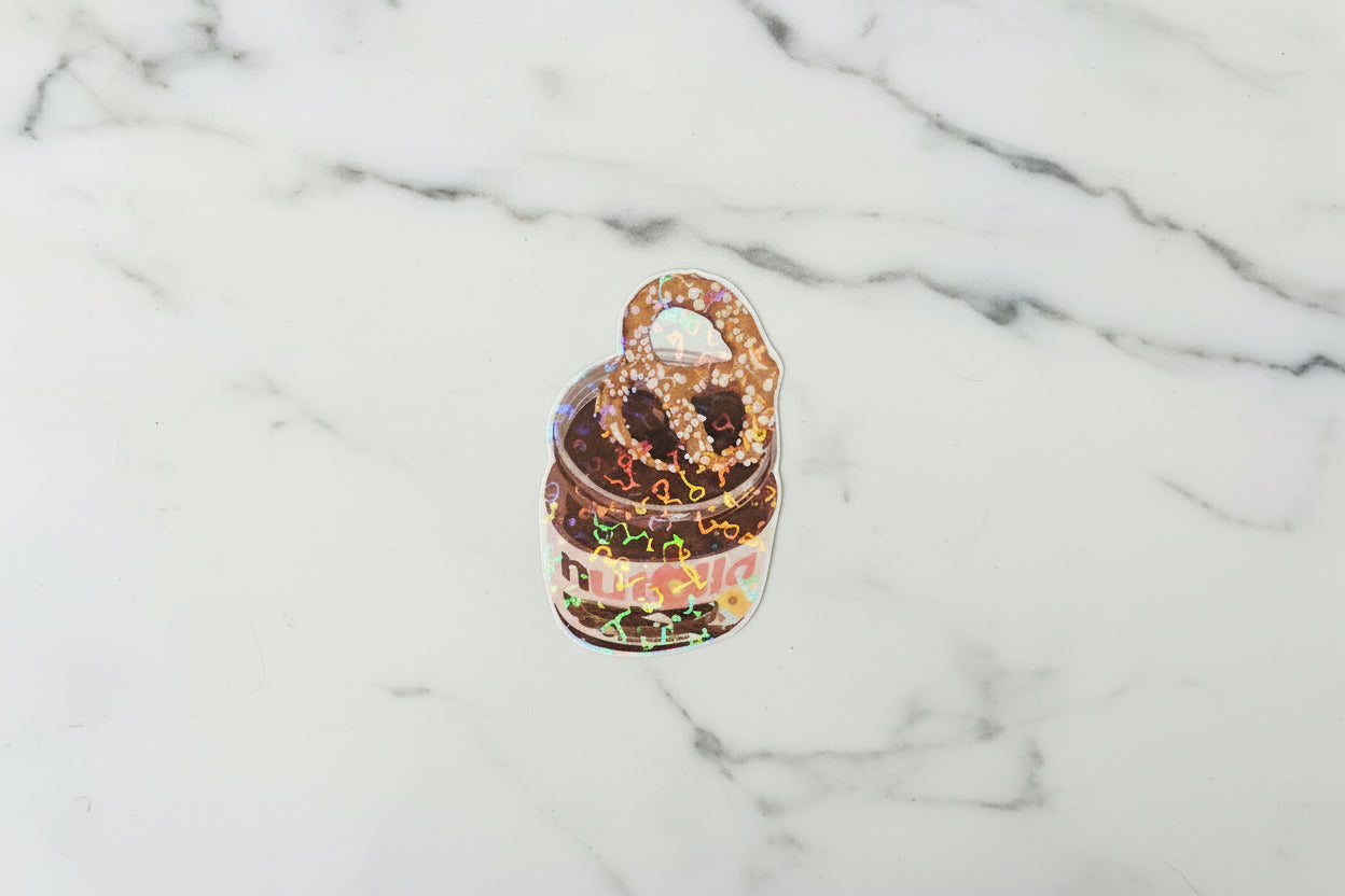 Chocolate covered Pretzel | Sticker