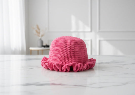 Pretty Pink Party | Crochet Wavy Hat