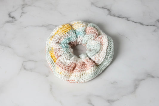 Retro Sky Crochet | Hair Scrunchies
