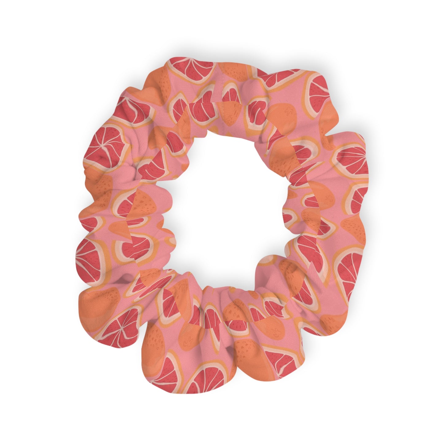 Pink Grateful Grapefruits | Hair Scrunchie
