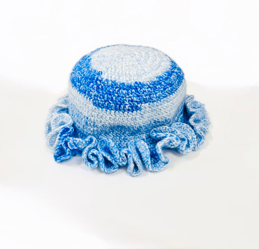 Blues Cloud | Crochet Wavy Hat