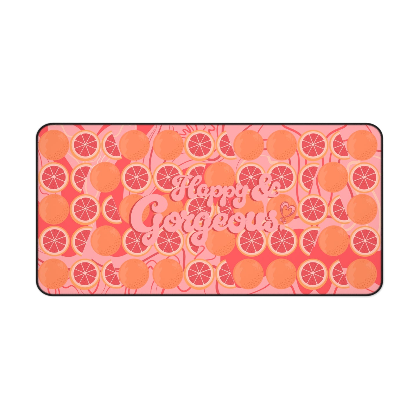 Pink Grateful Grapefruits | Desk Mat