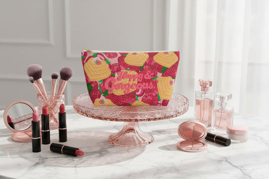 Strawberry Heart Waffles | Beauty Bag