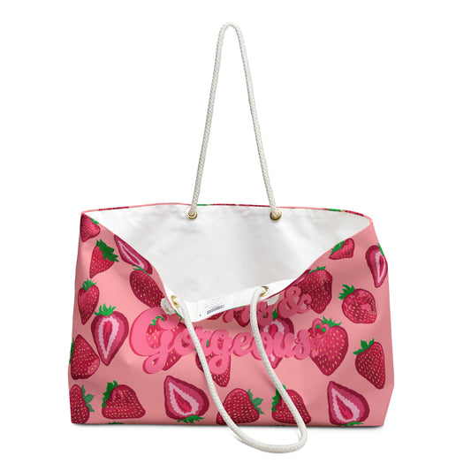 Pink Strawberry Delight | Weekender Bag