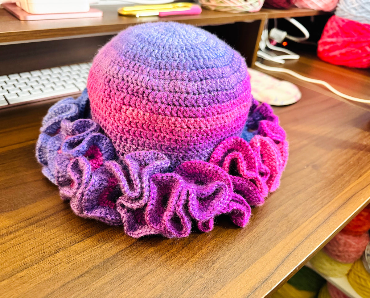 So Berry Pretty | Crochet Wavy Hat