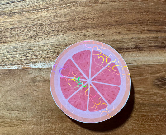 Pink Grateful Grapefruit | Sticker