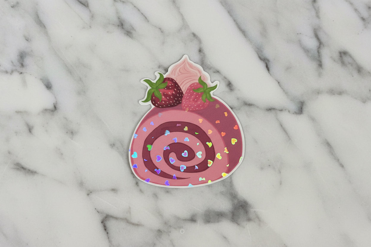Strawberry Swiss Roll | Sticker
