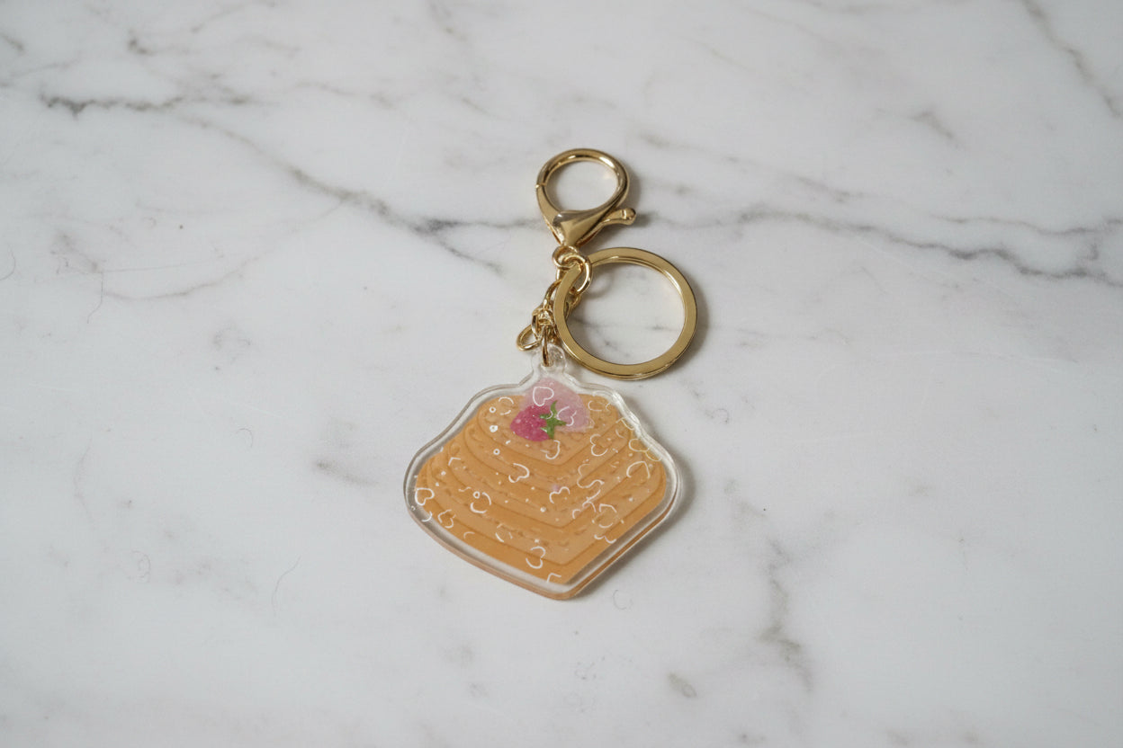 Strawberry Heart Waffles | Keychains