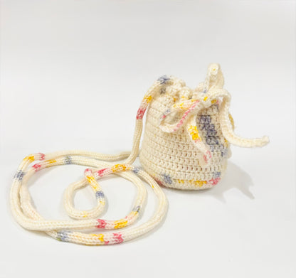 Sprinkled Joy | Crochet Drawstring Pouch