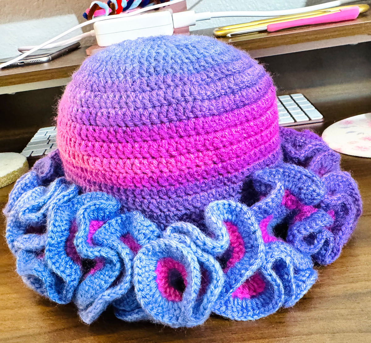 So Berry Pretty | Crochet Wavy Hat