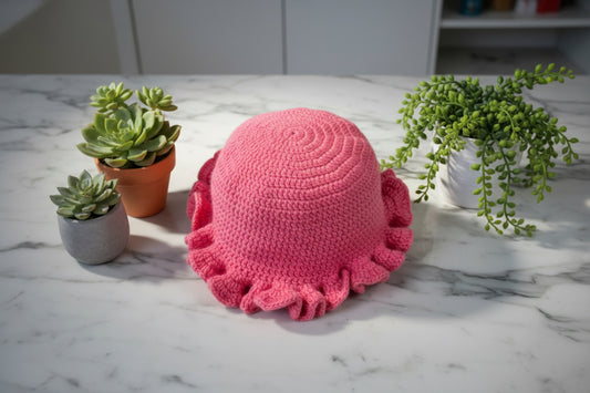 Pretty Pink Party | Crochet Wavy Hat