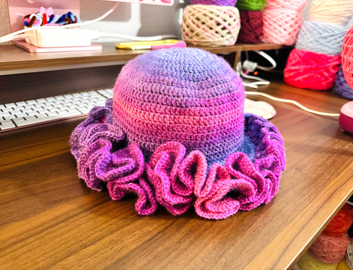 So Berry Pretty | Crochet Wavy Hat