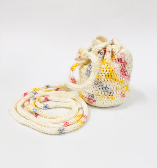 Sprinkled Joy | Crochet Drawstring Pouch