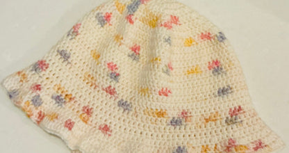 Sprinkled Joy | Crochet Bucket Hat