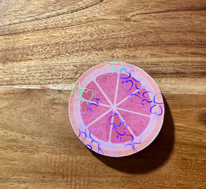 Pink Grateful Grapefruit | Sticker
