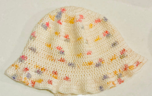 Sprinkled Joy | Crochet Bucket Hat