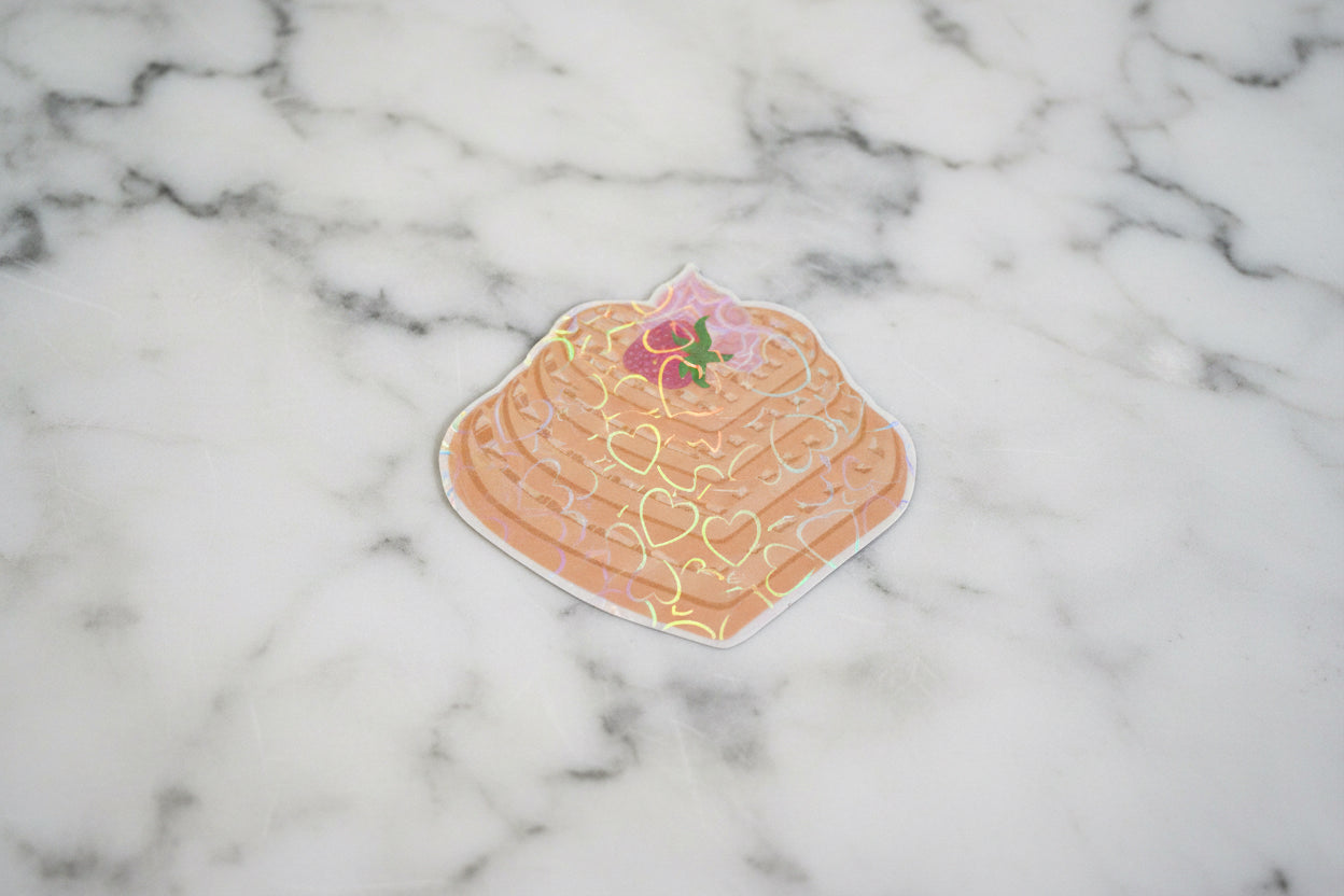 Heart Waffles | Sticker