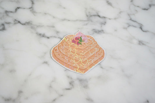 Heart Waffles | Sticker