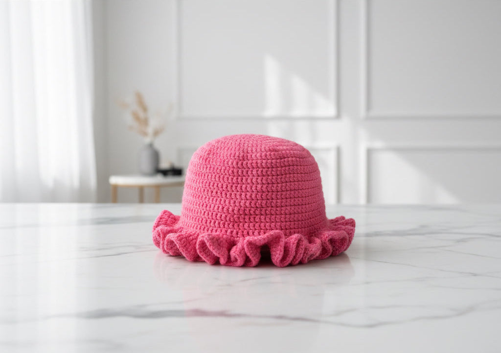 Pretty Pink Party | Crochet Wavy Hat