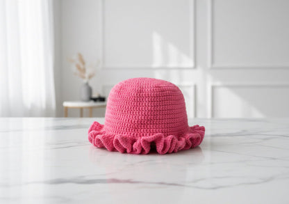 Pretty Pink Party | Crochet Wavy Hat
