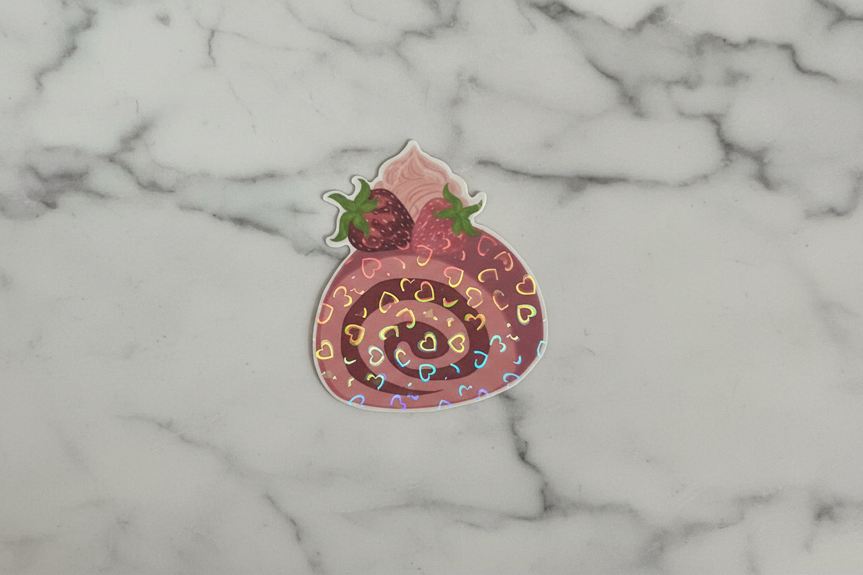 Strawberry Swiss Roll | Sticker