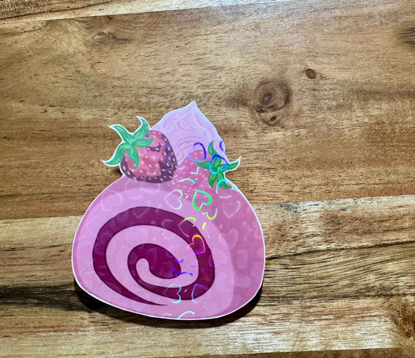 Strawberry Swiss Roll | Sticker