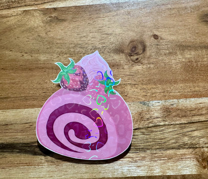 Strawberry Swiss Roll | Sticker