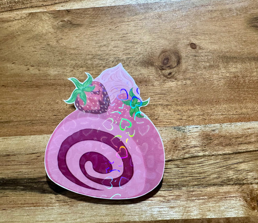 Strawberry Swiss Roll | Sticker