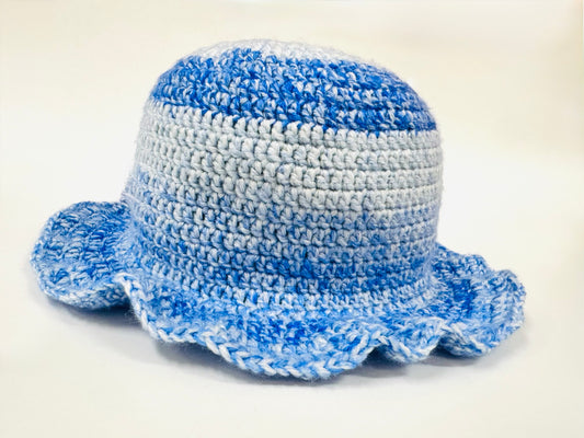 Blues Cloud | Crochet Bucket Hat