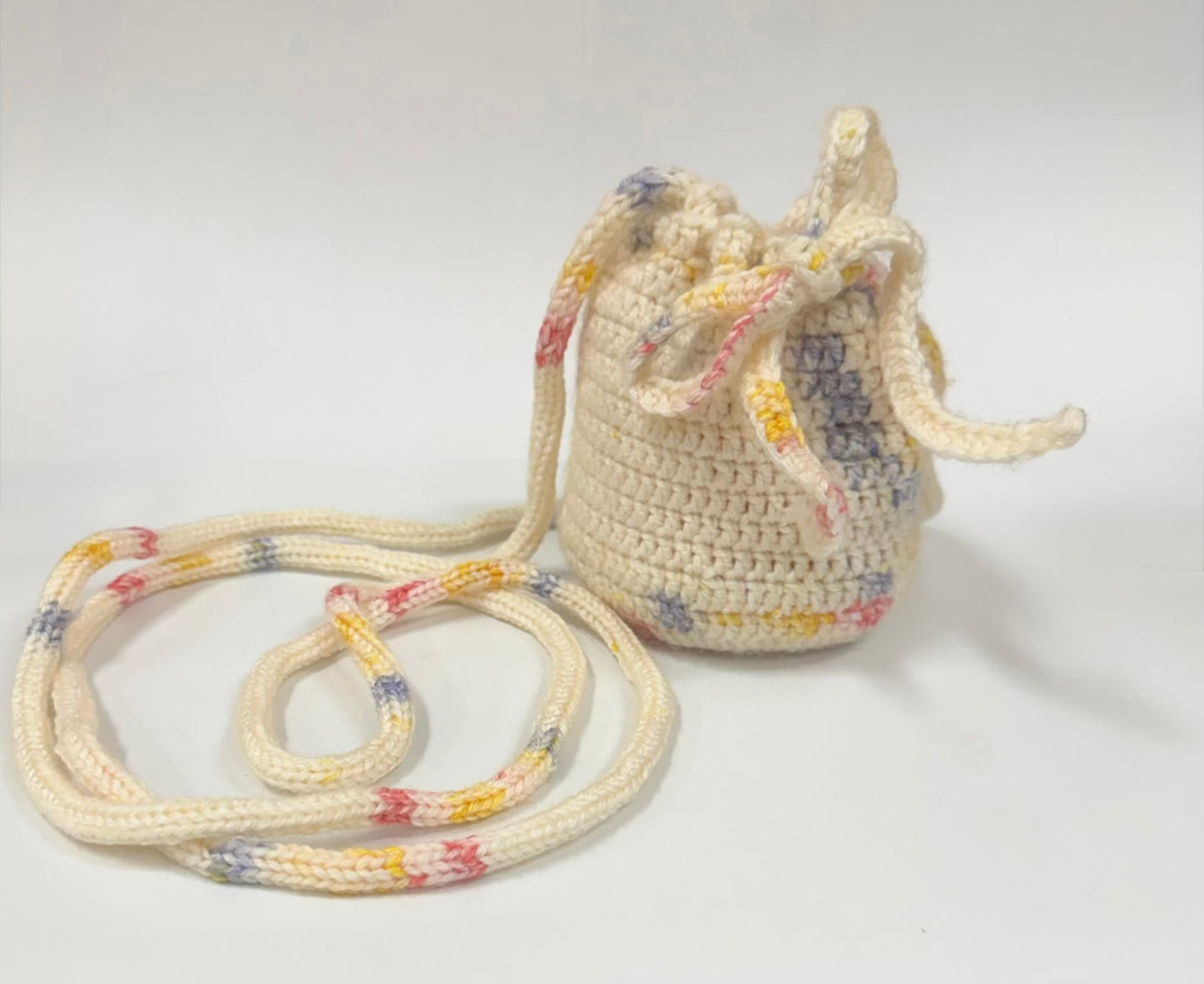 Sprinkled Joy | Crochet Drawstring Pouch