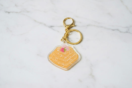 Strawberry Heart Waffles | Keychains