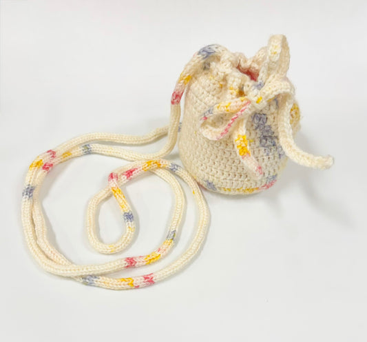 Sprinkled Joy | Crochet Drawstring Pouch