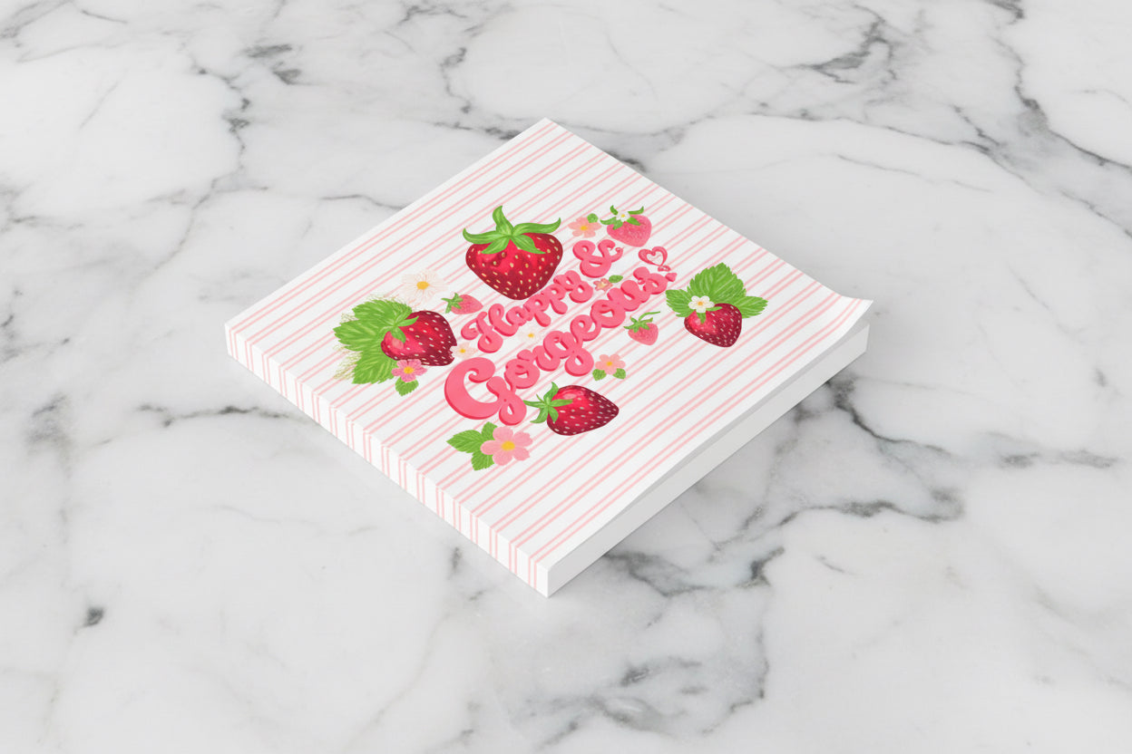 Pink Pastel Striped | Post-it® Sticky Notes