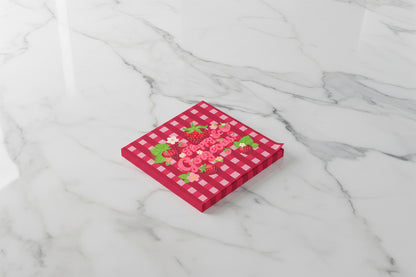 Strawberry Gingham | Post-it® Sticky Note