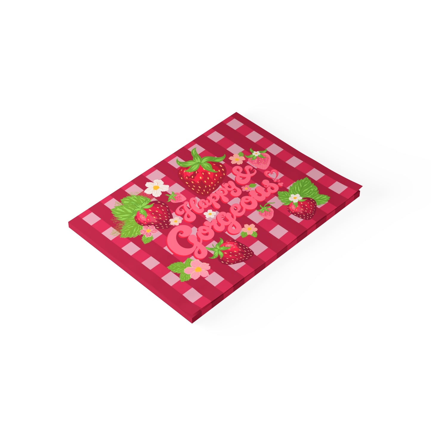 Strawberry Gingham | Post-it® Sticky Note