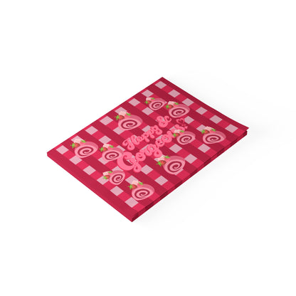 Gingham Mini Pink Swiss Rolls | Post-it® Sticky Note