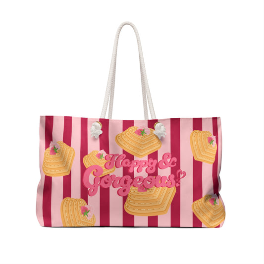 Heart Waffles | Weekender Bag