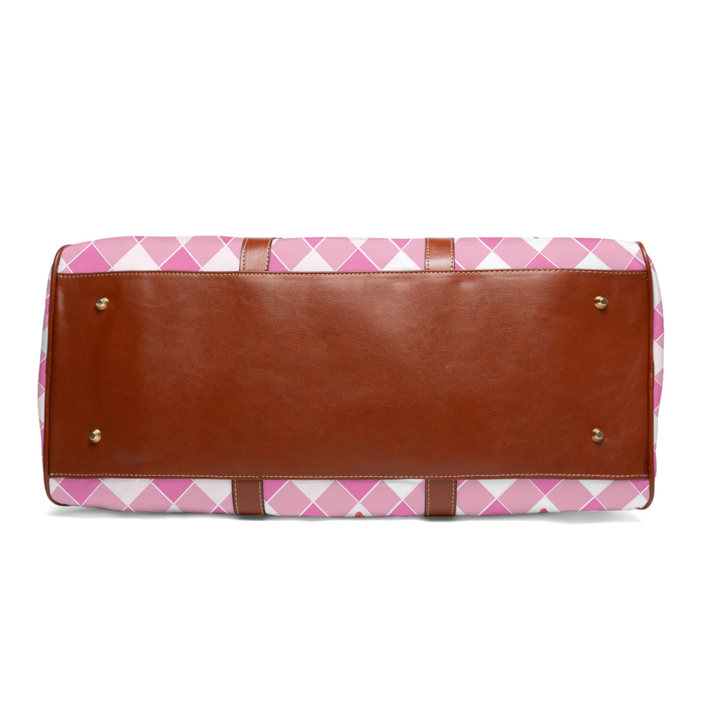 Pink Strawberry Gingham | Duffle Bag