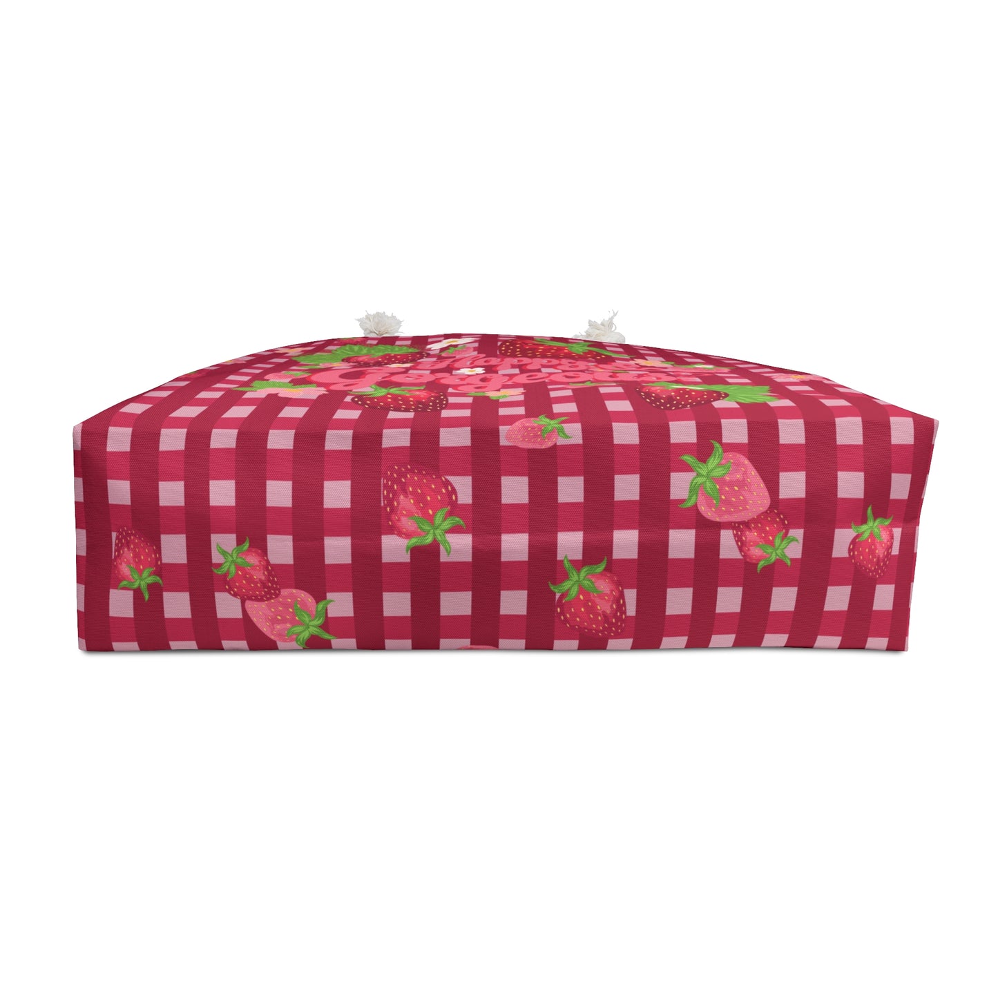 Strawberry Gingham | Weekender Bag