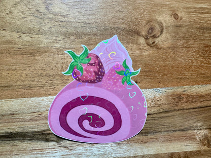 Strawberry Swiss Roll | Sticker