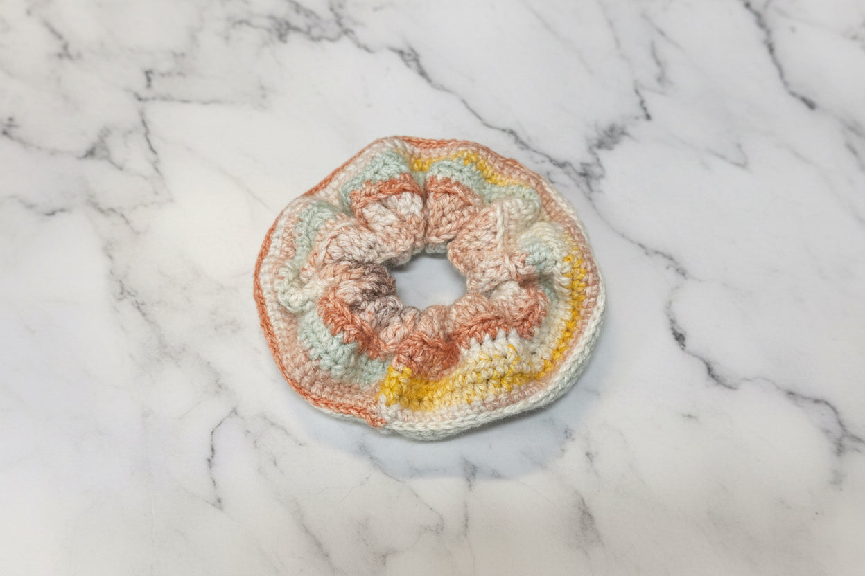 Retro Sky Crochet | Hair Scrunchies