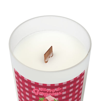 Strawberry Swiss Roll | 11oz Frosted Glass Candle
