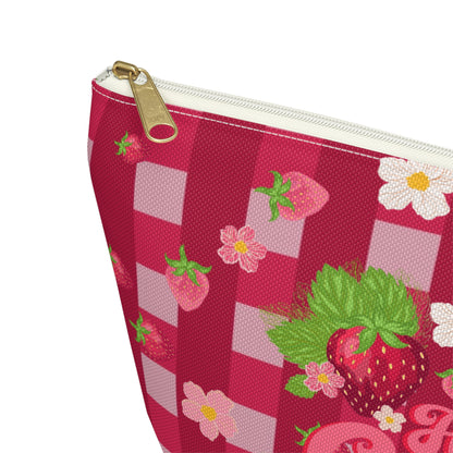 Strawberry Gingham | Beauty Bag