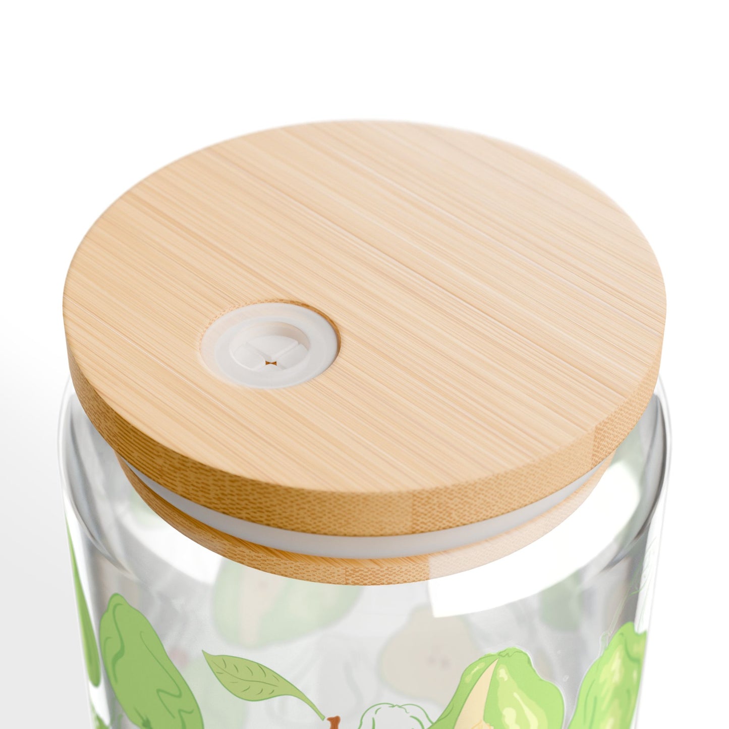 Peaceful Pears | 16oz, Glass Tumbler & Straw