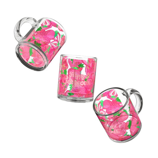 Strawberry Delight | 10oz, Glass Mug