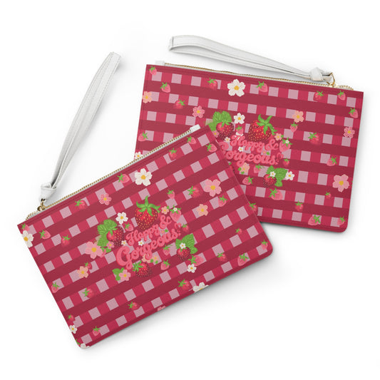 Strawberry Gingham | Clutch