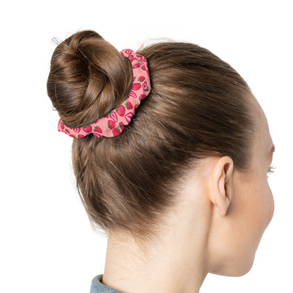 Pink Strawberry Delight | Hair Scrunchie