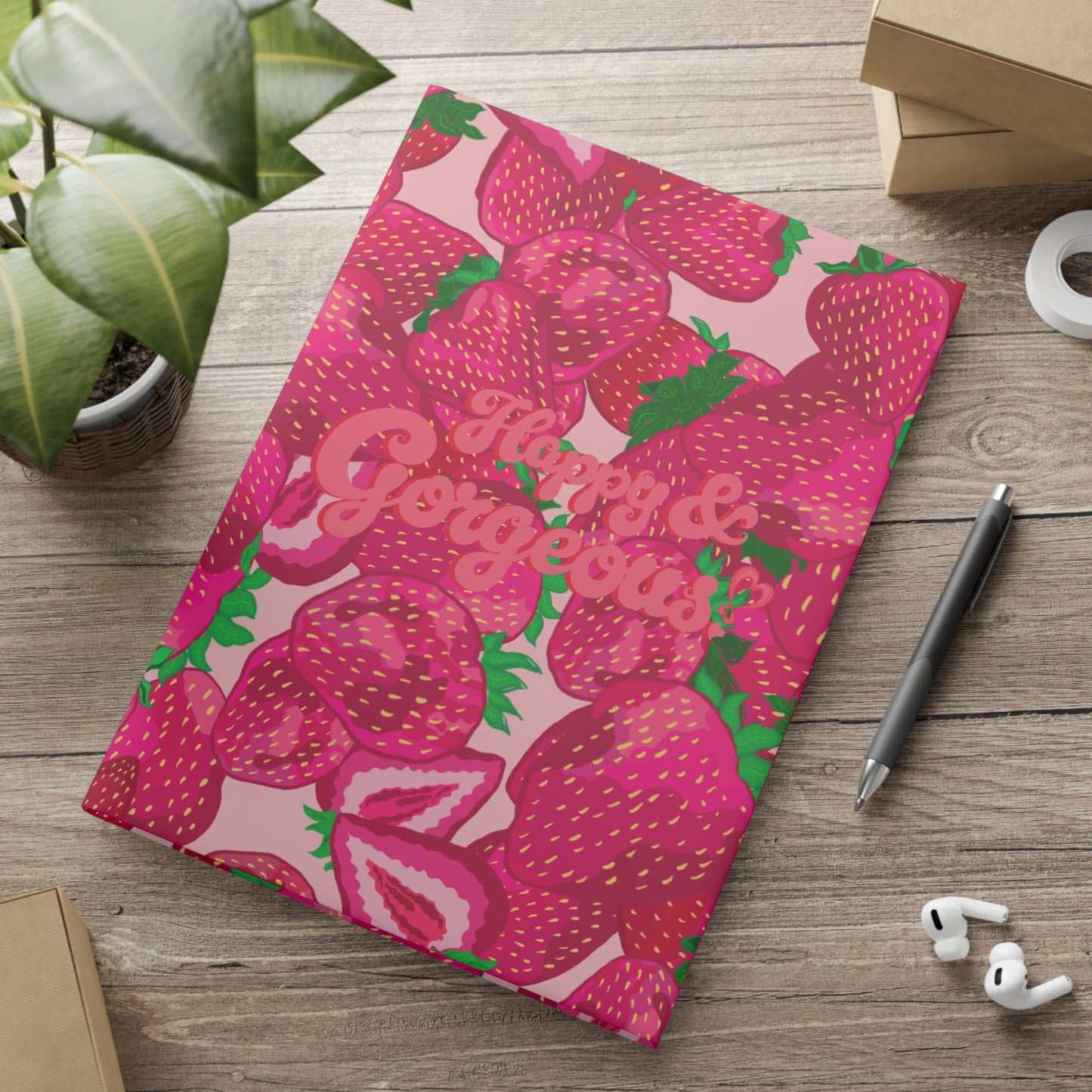 Strawberry Delight | Hardcover Journal